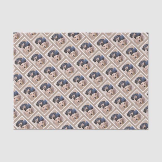Dackel (glatt) Gemälde - Originale Hundekunst Seidenpapier (Vorderseite)