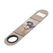 Dackel (glatt) Gemälde - Originale Hundekunst Speed Flaschenöffner (Vorderseite Schrägansicht)