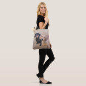 Dackel (glatt) Gemälde - Originale Hundekunst Tasche (Am Model)