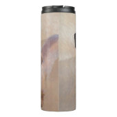 Dackel (glatt) Gemälde - Originale Hundekunst Thermosbecher (Rückseite)