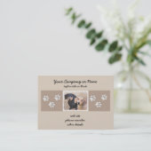 Dackel (glatt) Gemälde - Originale Hundekunst Visitenkarte (Stehend Vorderseite)