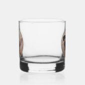 Dackel (glatt) Gemälde - Originale Hundekunst Whiskyglas (Links)