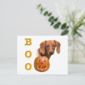 Dackel (glatt) postkarte (Stehend Vorderseite)