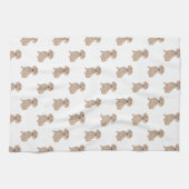 Dackel (glatt, rot) geschirrtuch (Horizontal)