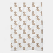 Dackel (glatt, rot) geschirrtuch (Vertikal)