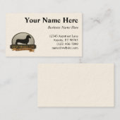 Dackel [glatt] visitenkarte (Vorne/Hinten)