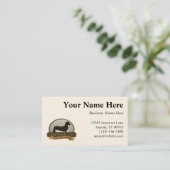 Dackel [glatt] visitenkarte (Stehend Vorderseite)