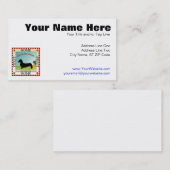 Dackel [glatt] visitenkarte (Vorne/Hinten)