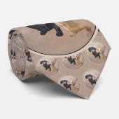 Dackel (glatte) Malerei - Original Hundekunst Krawatte (Gerollt)