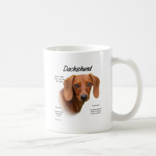 Dackel-(glatter) Geschichtsentwurf Kaffeetasse