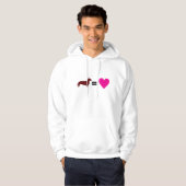 Dackel-gleiche Liebe Hoodie (Vorne ganz)