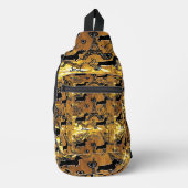 Dackel Gold Crossbody Bag (Vorderseite)
