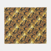 Dackel Gold Fleecedecke (Vorderseite (Horizontal))