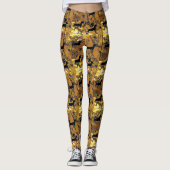 Dackel Gold Leggings (Vorderseite)