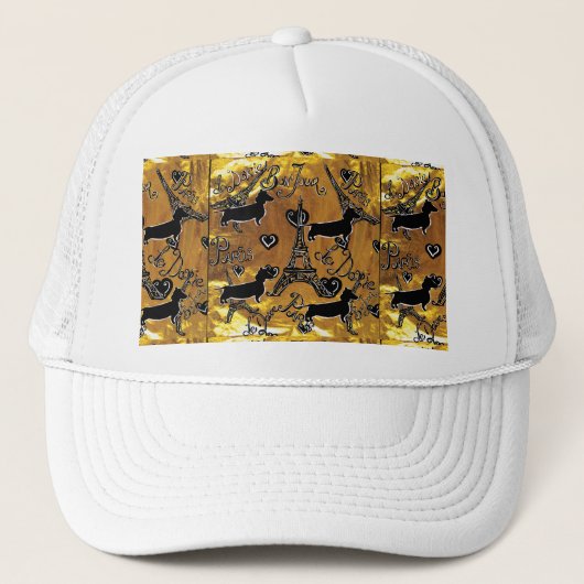 Dackel Gold Truckerkappe (Vorderseite)