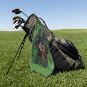Dackel Golfhandtuch (Gras)