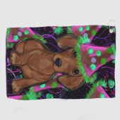 Dackel Golfhandtuch (Horizontal)