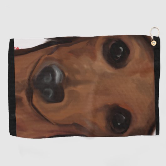 DACKEL GOLFHANDTUCH (Horizontal)