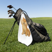 Dackel golfhandtuch (Gras)