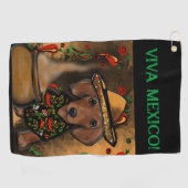 Dackel Golfhandtuch (Horizontal)