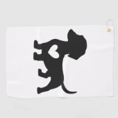Dackel golfhandtuch (Horizontal)