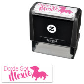 Dackel Got Moxie-Briefmarke Permastempel (Beispiel)