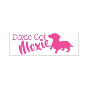 Dackel Got Moxie-Briefmarke Permastempel