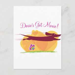 Dackel Got Moxie Postkarte