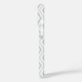 Dackel + Graues Zickzack Case-Mate iPhone Hülle (Rückseite / Links)