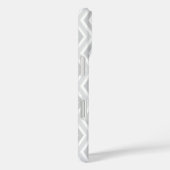 Dackel + Graues Zickzack Case-Mate iPhone Hülle (Rückseite / Rechts)