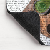 Dackel Green Goggles Top Hat Mousepad (Ecke)