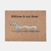 Dackel Groomer Veterinary Door Mat Fußmatte (Vorderseite)