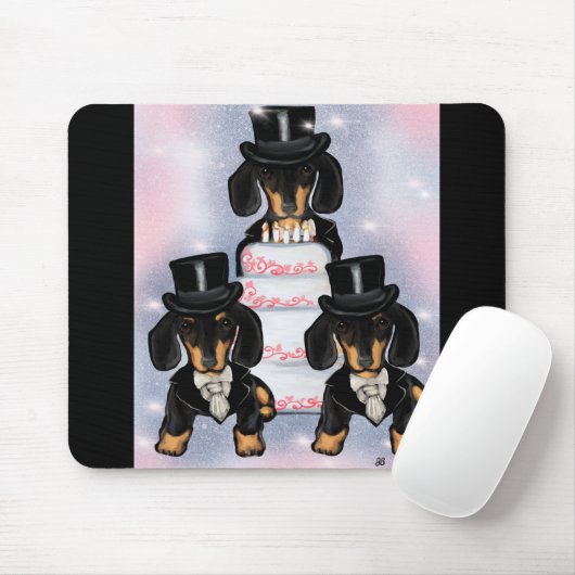 Dackel Grooms Mousepad (Mit Mouse)