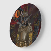 Dackel Große Wanduhr (Winkel)