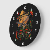 Dackel Große Wanduhr (Winkel)