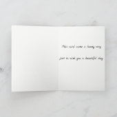 Dackel Grußkarte Denken Sie an Sie Karte (Innenseite)