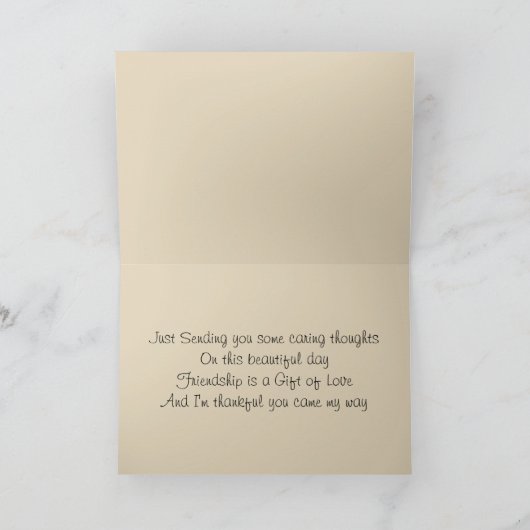 Dackel Grußkarte Karte (Innenseite)