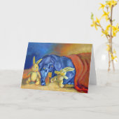 Dackel Grußkarten Karte (Gelbe Blume)