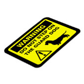 Dackel Guard Hundeschwarnung (Dackel für Drahthaar Magnet (Linke Seite)