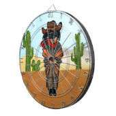 Dackel Gunslinger Dartscheibe (Vorderseite rechts)