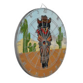 Dackel Gunslinger Dartscheibe (Vorderseite Links)