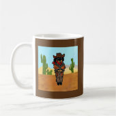 Dackel Gunslinger Kaffeetasse (Links)