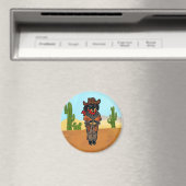 Dackel Gunslinger Magnet (In Situ (Geschirrspüler))