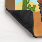 Dackel Gunslinger Mousepad (Ecke)