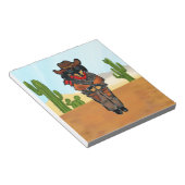 Dackel Gunslinger Notizblock (angewinkelt)
