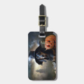 Dackel Halloween Beängstigend Gepäckanhänger (Vorderseite vertikal)