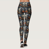 Dackel Halloween Beängstigend Leggings (Rückseite)