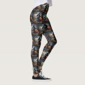 Dackel Halloween Beängstigend Leggings (Rechts)