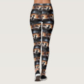 Dackel Halloween Beängstigend Leggings (Rückseite)