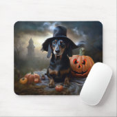 Dackel Halloween Beängstigend Mousepad (Mit Mouse)